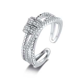 Anello all'ingrosso in acciaio inossidabile con mani che si abbracciano, gioielli per coppie, amore e affetto - Product Image 4