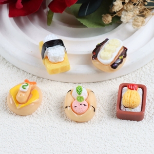 Nouveau style <span class=keywords><strong>japonais</strong></span>, modèle <span class=keywords><strong>de</strong></span> nourriture miniature <span class=keywords><strong>de</strong></span> simulation, sushi en résine, peint à <span class=keywords><strong>la</strong></span> main, cabochon plat pour <span class=keywords><strong>la</strong></span> fabrication <span class=keywords><strong>de</strong></span> boucles d'oreilles et <span class=keywords><strong>de</strong></span> bracelets DIY - Product Image 3
