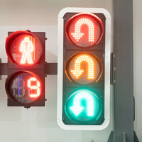 Feu de signalisation LED de 300 mm avec compte à rebours