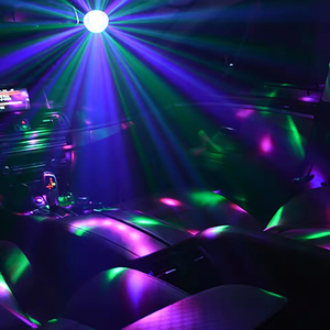 <span class=keywords><strong>Mini</strong></span>-lumières de scène DJ LED USB, lumière matricielle LED, stroboscope, couleurs RGB/RGBW, activées par le son, télécommande, indice de protection IP44, dimmables - Product Image 3