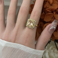 Ensemble de pierres précieuses de fiançailles vert émeraude 1.5ct bagues de style rétro en or pour femmes en or véritable 18 carats