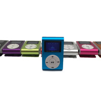 Promoción personalizada al por mayor delgado portátil Radio música reproductor de vídeo altavoz MP3 MP4 PlayerLCD soporte 64GB memoria reproductor de MP3
