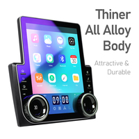Corps universel entièrement en métal de 9.7 pouces avec lecteur de ventilateur écran tactile Android MTK6797 affichage électronique de voiture Carplay Gps