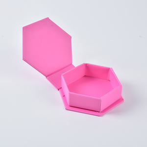 Custom <b>Gift</b> Packaging Hexagonal Jewelry <b>Box</b> Eyelash Packaging <b>Box</b> Eyelash Cluster Magnetic <b>Box</b> - Product Image 6