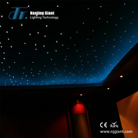 Kit d'éclairage de plafond à fibres optiques LED 5W pour restaurant, contrôle par application, effet ciel étoilé
