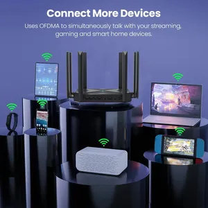 8 Antenna 1200M Wireless Wifi <strong>Router</strong> 2.4G 5G RJ45 WAN LAN Modem 300Mbps Wifi Amplifier for Home Office With Firewall AP <strong>Router</strong> - Product Image 5