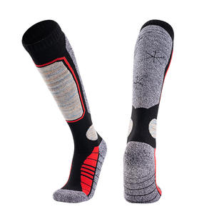 Unisex Professional Winter Ski Socks Thick Terry Cushion Warm High Calf Combed Cotton <b>One</b> Size Fits <b>All</b> for Snowboarding Hiking - Product Image 3