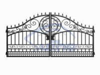 Suihe Porte extérieure en fer forgé Porte de clôture en acier de vente d'usine pour la maison et le jardin