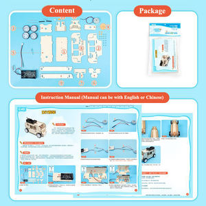 ของเล่นไม้ศึกษาวิทยาศาสตร์แบบประกอบเองรถบัสโรงเรียนไฟฟ้าของเล่นสำหรับนักเรียนปรับแต่งได้3D มืออาชีพ - Product Image 5
