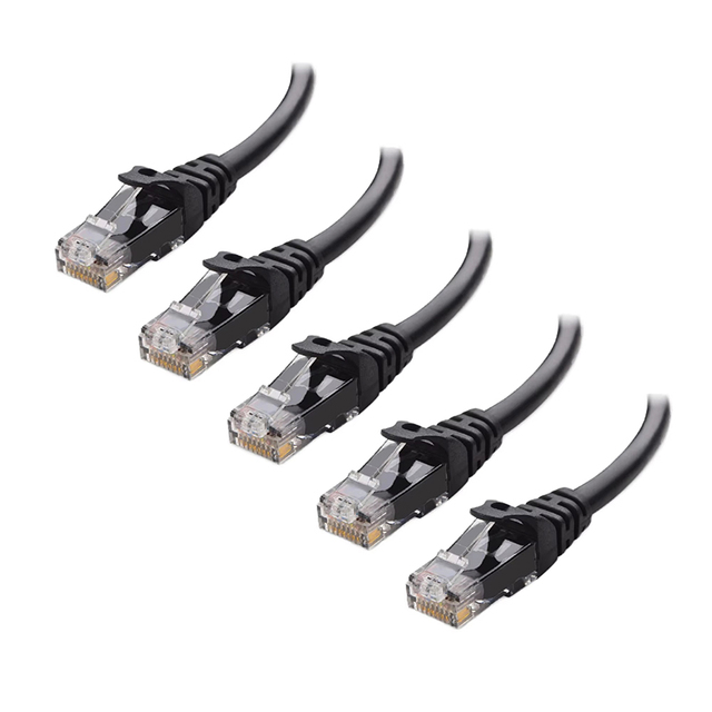 Cat6 Ethernet Cable 1000mbps Utp Network Lan Cable Rj45 24k Gold Plated 8-Core Twisted Pair for Router Pc Gaming Ps5 Xbox
