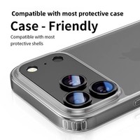 Protection d'objectif d'appareil photo pour 18 Pro Max, film de protection intégral de style armure mate 9H, alliage d'aluminium, anti-explosion, anti-traces de doigts