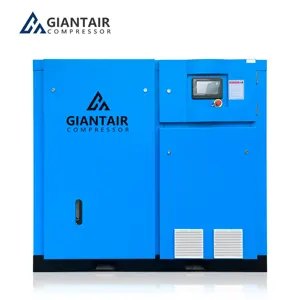 Giantair 110 Kw 132 Kw 8 Bar 10 Bar 12 Bar Outstanding Compressed Air Compressor Machine Screw Type Air Compressor On Sale