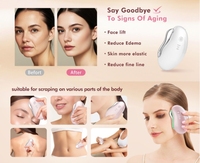 Outil électrique Gua Sha 4 en 1 masseur facial anti-âge multifonction pour modeler le visage et raffermir le double menton