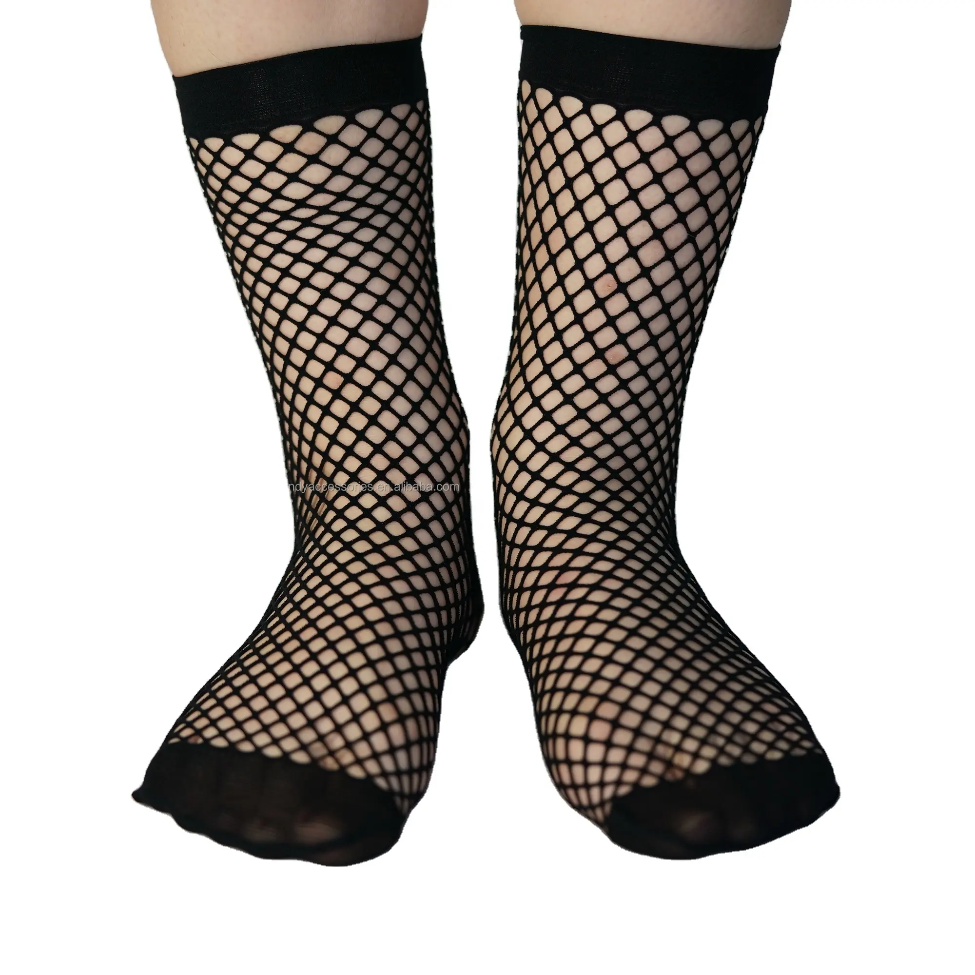 Calcetines tobilleros de rejilla sexis para mujer de moda RTS calcetines transparentes de punto de nailon transparente