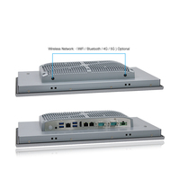 Nouvelle conception d'ordinateur industriel embarqué avec écran tactile LCD de 15,6, 17,3, 18,5 et 21,5 pouces, châssis en aluminium avec trois emplacements PCIE
