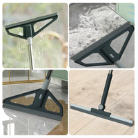 Holamopa Balai en silicone personnalisé Vadrouille en caoutchouc Nettoyeur de vitres Racloir en plastique pour le nettoyage de la salle de bain