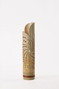 Eco Friendlyธรรมชาติแกะสลักผนังไม้ไผ่ตารางโคมไฟสำหรับตกแต่งห้องนอน - Product Image 2