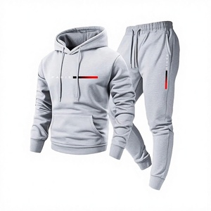 2025 New Autumn/Winter Men's Women's Printed Knitted <b>Thermal</b> Hooded Sporty Sportswear Sets Long <b>Pants</b> Outdoor Fashionable 100% - Product Image 3