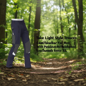 Pantalon de travail léger pour homme avec poches et genoux renforcés, taille 32 - Product Image 3