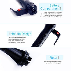 Nettoyeur de gravier d'aquarium électrique, siphon à batterie, changeur d'eau pour aquarium, aspirateur AC, éliminateur de déchets de poissons, filtre à eau - Product Image 3