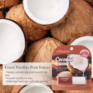 KORMESIC Wholesale 3g Korean Fruit Organic Natural <b>Lip</b> Balm Avocado Coconut Lemon Aloe Nourishing Moisturizing Private Label OEM - Product Image 2