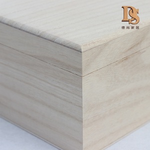 Boîte à bibelots en bois bon marché boîte d'emballage de livre en paulownia plaine personnalisée boîte de <span class=keywords><strong>rangement</strong></span> de bijoux en bois non fini - Product Image 5
