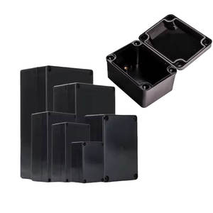 इलेक्ट्रॉनिक्स एनक्लोजर प्लास्टिक जंक्शन बॉक्स ओम कस्टम एब्स हैंडहेल्ड काले छोटे इलेक्ट्रॉनिक उपकरण मामले - Product Image 3