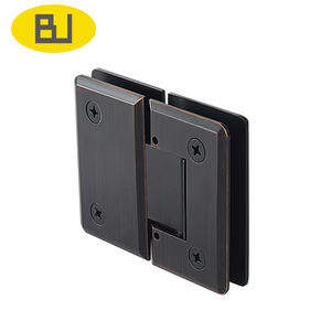 Quincaillerie <span class=keywords><strong>de</strong></span> salle <span class=keywords><strong>de</strong></span> bain en laiton chromé personnalisable, moderne, montage mural, charnières <span class=keywords><strong>de</strong></span> porte en verre trempé à 90 degrés - Product Image 1