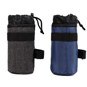 ANTUKE Bicycle <b>Water</b> <b>Bottle</b> Bag 750ml Insulated <b>Cycling</b> Gear Holder Durable Blue Grey - Product Image 2