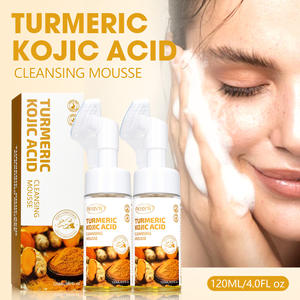 Mousse nettoyante pour le <span class=keywords><strong>visage</strong></span> en marque propre, nettoyage en profondeur, aide à équilibrer l'huile et l'eau de la peau, éclaircit les taches, curcuma, acide kojique - Product Image 3