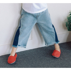 Shopping en ligne en Inde, jeans pour enfants, pantalons à jambes larges du Bangladesh - Product Image 4