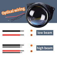 Projecteur de phares de voiture CAROLYN Bi LED, lentille super brillante, phares laser de 3 pouces, 140W, 14000LM, accessoires de voiture, projecteur de phares Bi-led