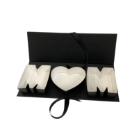 Stock (Personnalisable) Fête des Mères Flip Mère Boîte Ruban Rectangulaire Fleur Boîte Cadeau pour Mère Amour Mère Boîte à Fleurs