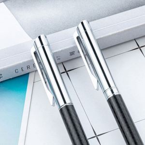 Wholesale 1.0Mm Business Metal Black Sign Advertising Gift Round Tip <b>Pen</b> With Custom Logo - Product Image 2