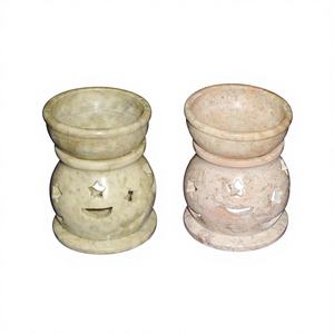 เตาน้ำมันหอมระเหยและหินสบู่อินเดียที่สง่างาม - Product Image 1