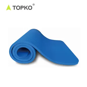 TOPKO-esterilla de Yoga NBR para niños, esterilla para hacer ejercicio, color rojo, azul y negro