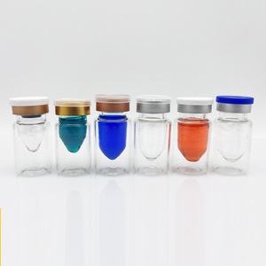 Flacon en verre transparent 2ml 3ml 5ml Ampoules Doublure intérieure Poudre lyophilisée Tête de <span class=keywords><strong>trompette</strong></span> pour faux cils Crème pour le visage - Product Image 2
