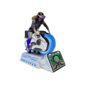 Simulador de motocicleta para parque de diversões, popular, realidade virtual, shopping, arcade, 9d, motion VR, corrida de moto