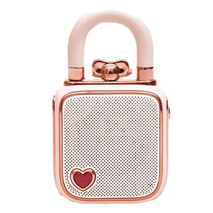 Divoom <b>Mini</b> <b>Bluetooth</b> <b>Speaker</b> Pink LoveLock Rechargeable Portable <b>Speaker</b> For Music On The Go - Product Image 3