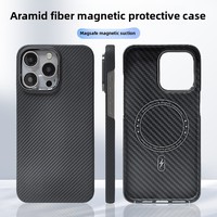 Étui magnétique de luxe pour 15 Pro Max et 14 Pro, coque de protection ultra-fine avec anneau magnétique