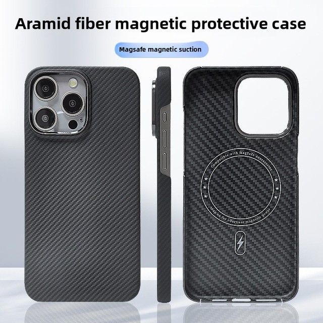 For Luxury Magnetic Case for 15 Pro Max & for 14 Pro Ultra-Thin Protective Cover with Magnetic Ring