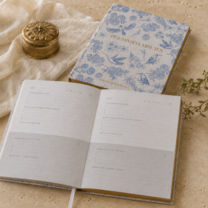 <span class=keywords><strong>Journal</strong></span> de Gratitude A5 Personnalisé avec Logo Floral – <span class=keywords><strong>Journal</strong></span> de Réflexion Matin/Après-midi pour la Pleine Conscience et le Bien-être – Cadeau Idéal – Vente en Gros - Product Image 2