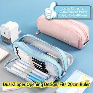 <span class=keywords><strong>Astuccio</strong></span> Multistrato di Grande Capacità con Cerniera, Borsa Personalizzata per Cancelleria Studentesca in Tessuto Oxford - Product Image 2