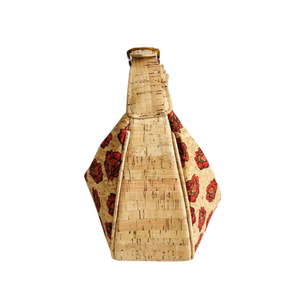 Gros <span class=keywords><strong>Sac</strong></span> Hobo Croissant <span class=keywords><strong>en</strong></span> Liège pour Femmes Éco-responsable Imprimé <span class=keywords><strong>de</strong></span> Fleurs Boho <span class=keywords><strong>Sac</strong></span> à Épaule avec Éclair - Product Image 3