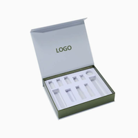 Boîtes rigides de luxe personnalisées à couvercle rabattable magnétique en forme de livre, emballage de coffret cadeau cosmétique haut de gamme, insert en mousse EVA, impression offset UV