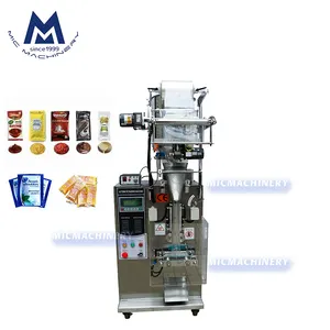 Máquina de enchimento automática pequena para molho de pimenta, máquina de embalagem de saquinhos de molho de soja