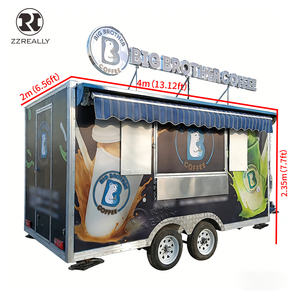 Cuisine mobile, restauration rapide, chariot à café, entièrement équipé, camion de nourriture, camions à hot-dogs à vendre, voitures chinoises pas chères - Product Image 3