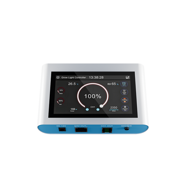 HongYi Smart LED Grow Light Controller for Agricultural Planting RJ45+RJ14 Control Port Remote Control