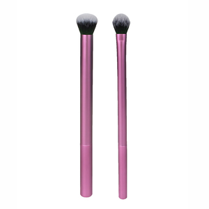 2 <span class=keywords><strong>brochas</strong></span> profesionales <span class=keywords><strong>para</strong></span> sombra de <span class=keywords><strong>ojos</strong></span>, cerdas sintéticas suaves, mango metálico morado <span class=keywords><strong>para</strong></span> difuminar, maquillaje de <span class=keywords><strong>ojos</strong></span> ahumados <span class=keywords><strong>y</strong></span> detalles - Product Image 1