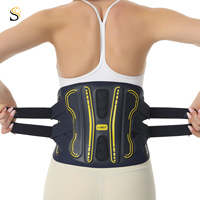 SHILION Bande de soutien lombaire respirante et fine en nylon de qualité supérieure pour le sport et le fitness, toutes saisons
